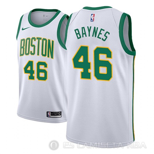 Camiseta Aron Baynes #46 Boston Celtics Ciudad 2018-19 Blanco - Haga un click en la imagen para cerrar